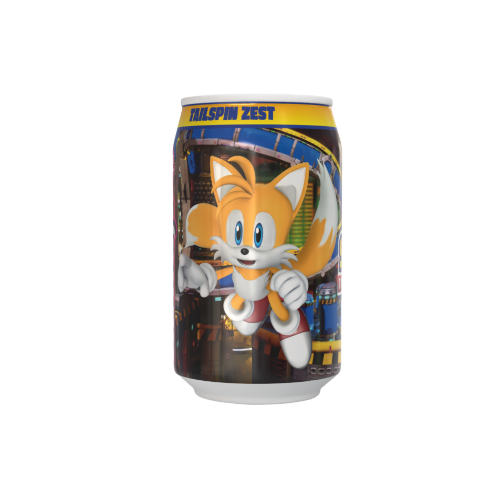 Sonic the Hedgehog Tailspin Zest - Orange Flavour Soda featuring Tails