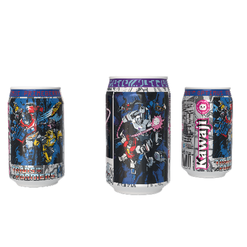Transformers Optimus Prime vs Megatron 3  Soda Can Gift Set