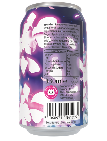 Limited Edition Hatsune Miku Electric Blue Soda Can 330ml