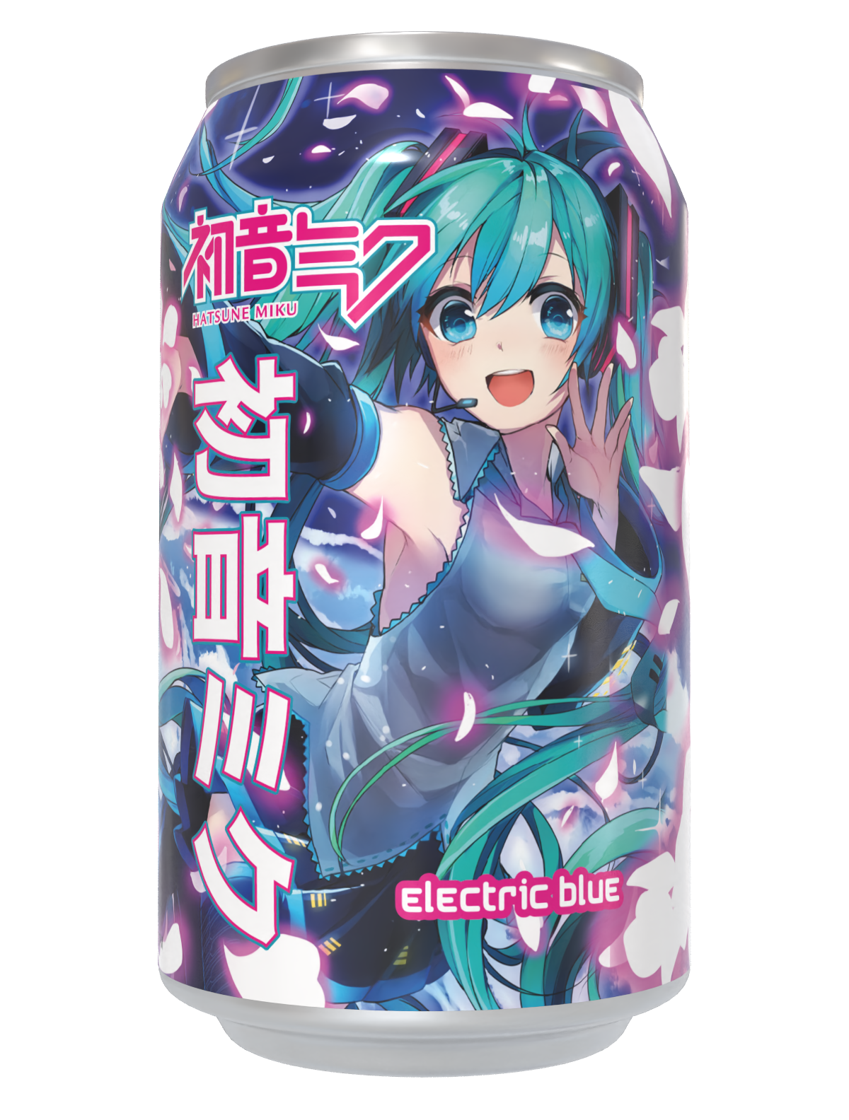 Limited Edition Hatsune Miku Electric Blue Soda Can 330ml