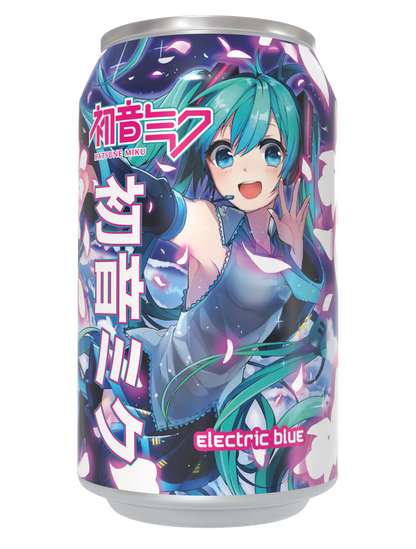 Limited Edition Hatsune Miku Electric Blue Soda Can 330ml