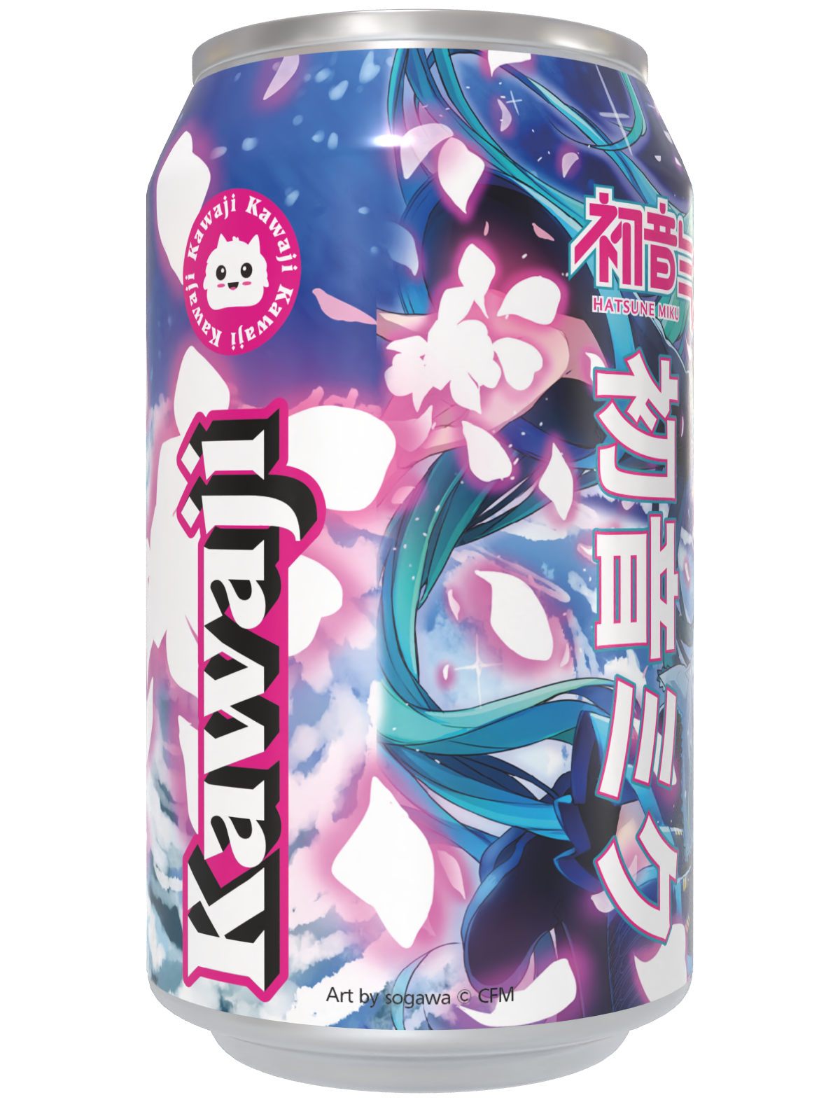 Limited Edition Hatsune Miku Electric Blue Soda Can 330ml