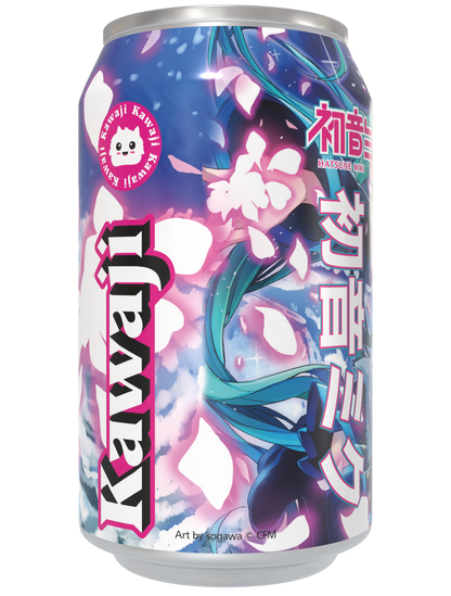 Limited Edition Hatsune Miku Electric Blue Soda Can 330ml
