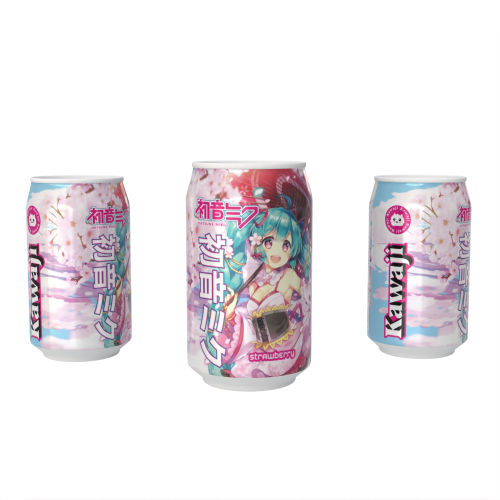 Kawaji Hatsune Miku Strawberry Kiss Soda