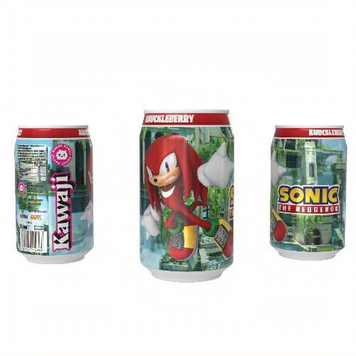 Sonic the Hedgehog Knuckleberry - Summer Fruits  Flavour Soda  featuring Knuckles