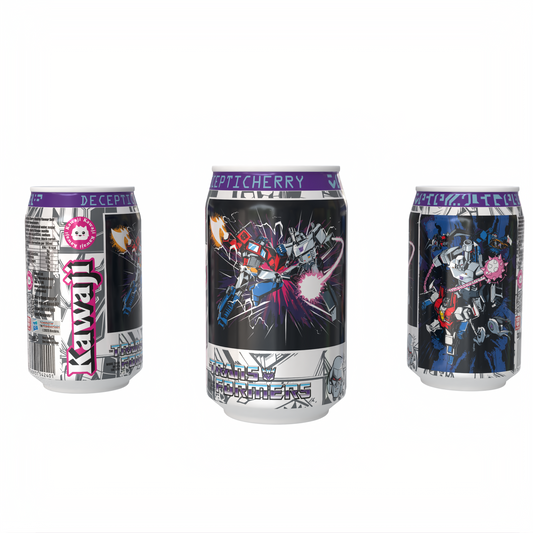 Transformers  Decepticherry - Cherry Vanilla Soda Flavour Can 330ml Standard