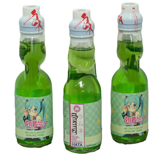 Hatsune Miku Melon Flavour Ramune Soda 200ml