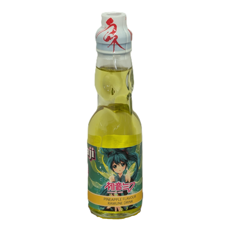Hatsune Miku Pineapple Flavour Ramune Soda 200ml
