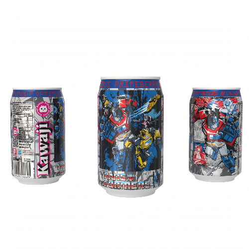 Transformers  Optimus Primeberry - Strawberry  Flavour Soda Can 330ml Standard