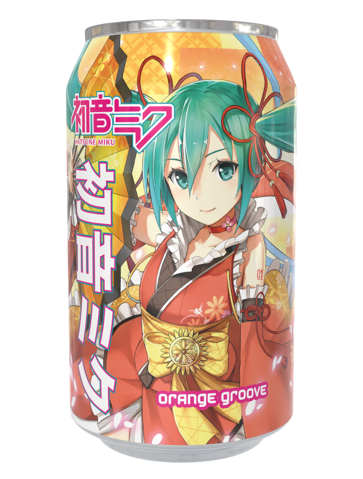 Limited Edition Hatsune Miku Orange  Groove  Soda Can 330ml