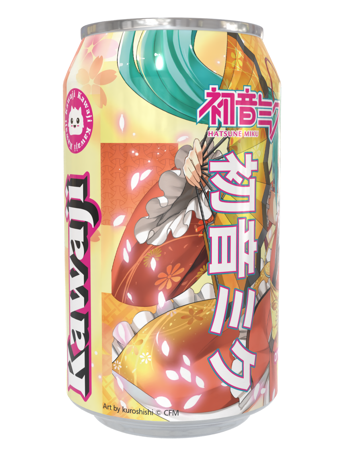 Limited Edition Hatsune Miku Orange  Groove  Soda Can 330ml