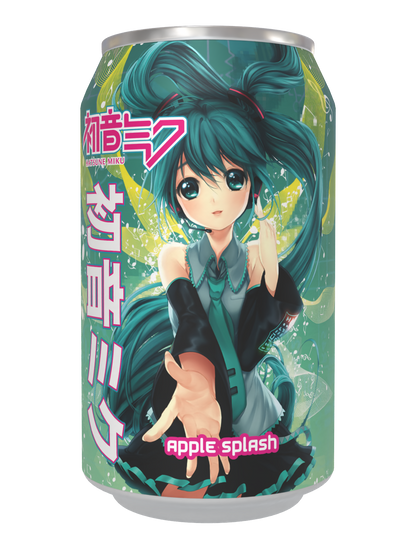 Limited Edition Hatsune Miku Apple Splash  Soda Can 330ml