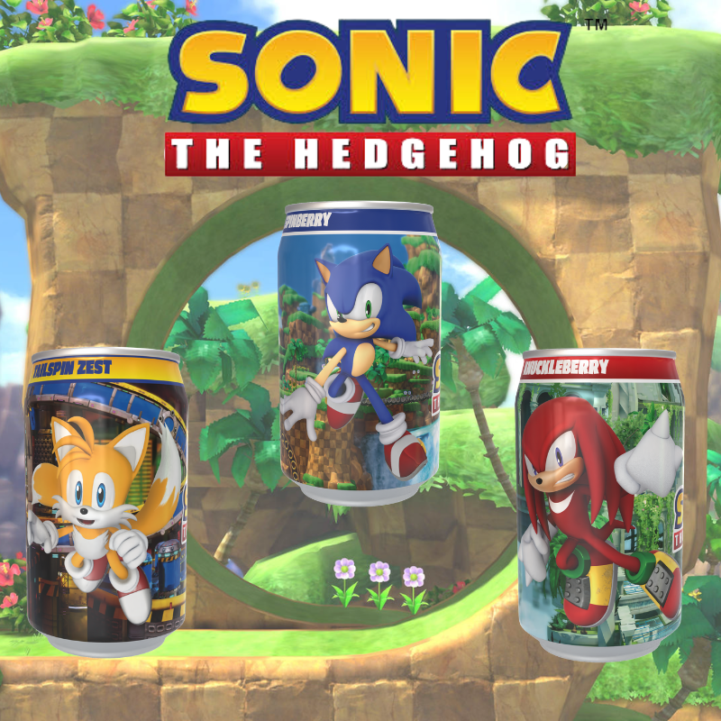 Sonic the Hedgehog Mega Mix 3 Can Gift Set