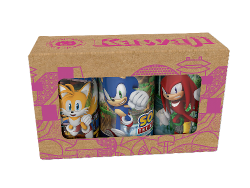 Sonic the Hedgehog Mega Mix 3 Can Gift Set