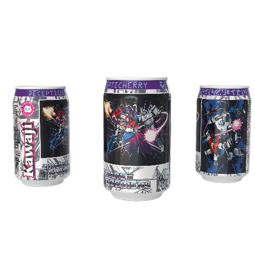 Transformers Optimus Prime vs Megatron 3  Soda Can Gift Set