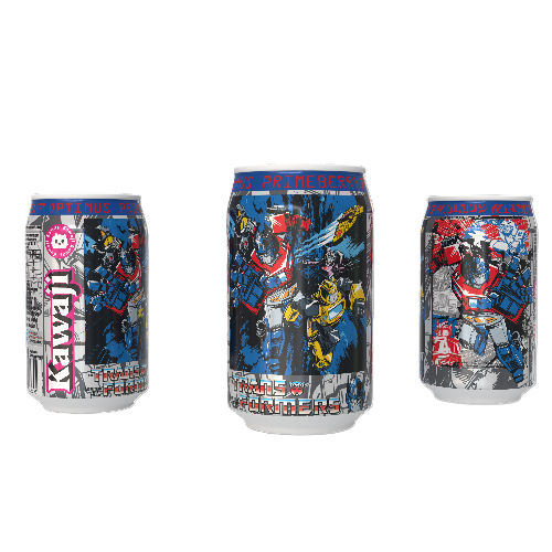 Transformers Optimus Prime vs Megatron 3  Soda Can Gift Set