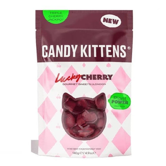 Candy Kittens Lucky Cherry 140g x24 Clipstrip