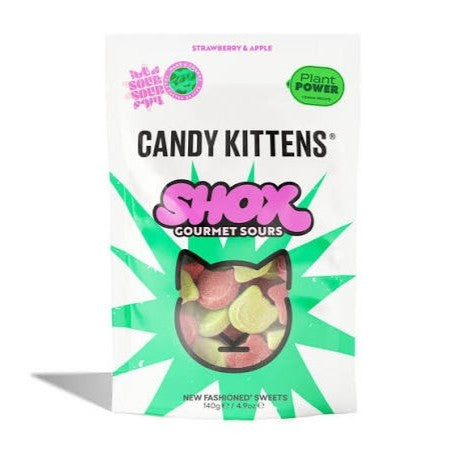 Candy Kittens Sour Shox 140g 12 Unit Clip Strip