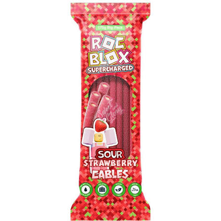 Rocblox Supercharged Sour Strawberry Cables