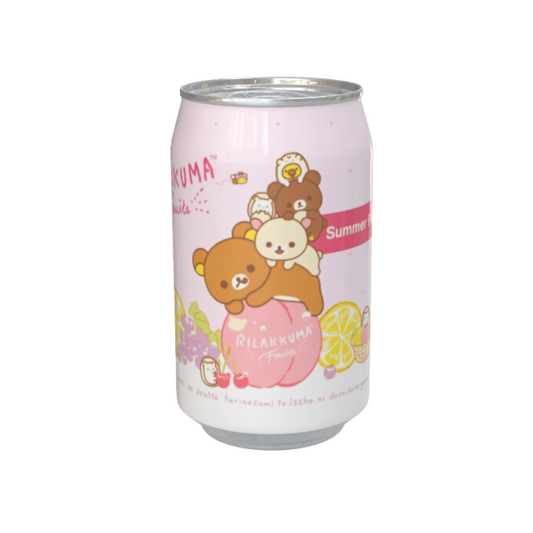 Rilakkuma Summer Fruits Flavour Soda Can 330ml